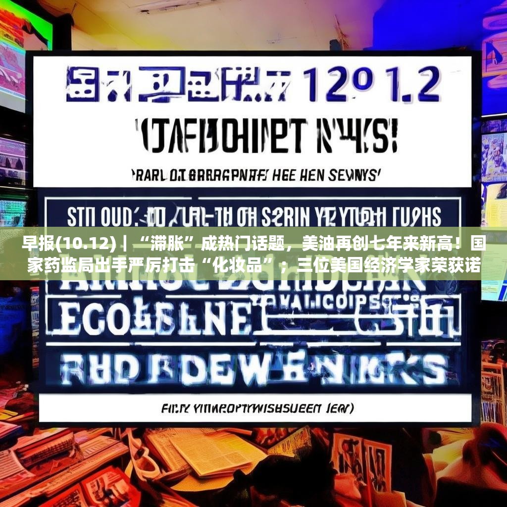 早報(bào)(10.12)｜“滯脹”成熱門(mén)話題，美油再創(chuàng)七年來(lái)新高！國(guó)家藥監(jiān)局出手嚴(yán)厲打擊“化妝品”；三位美國(guó)經(jīng)濟(jì)學(xué)家榮獲諾貝爾經(jīng)濟(jì)學(xué)獎(jiǎng)